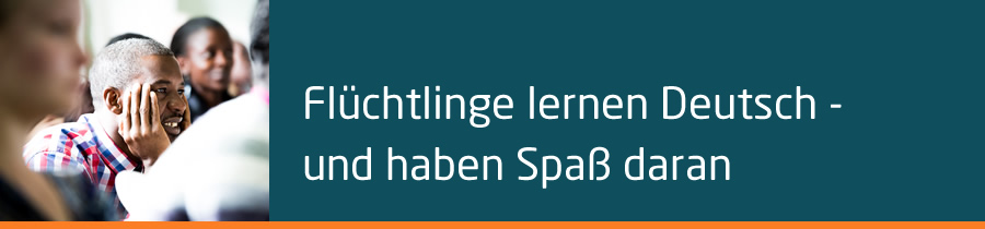 Flüchtlinge lernen Deutsch – und haben Spaß daran: Material von Wycliff Deutschland