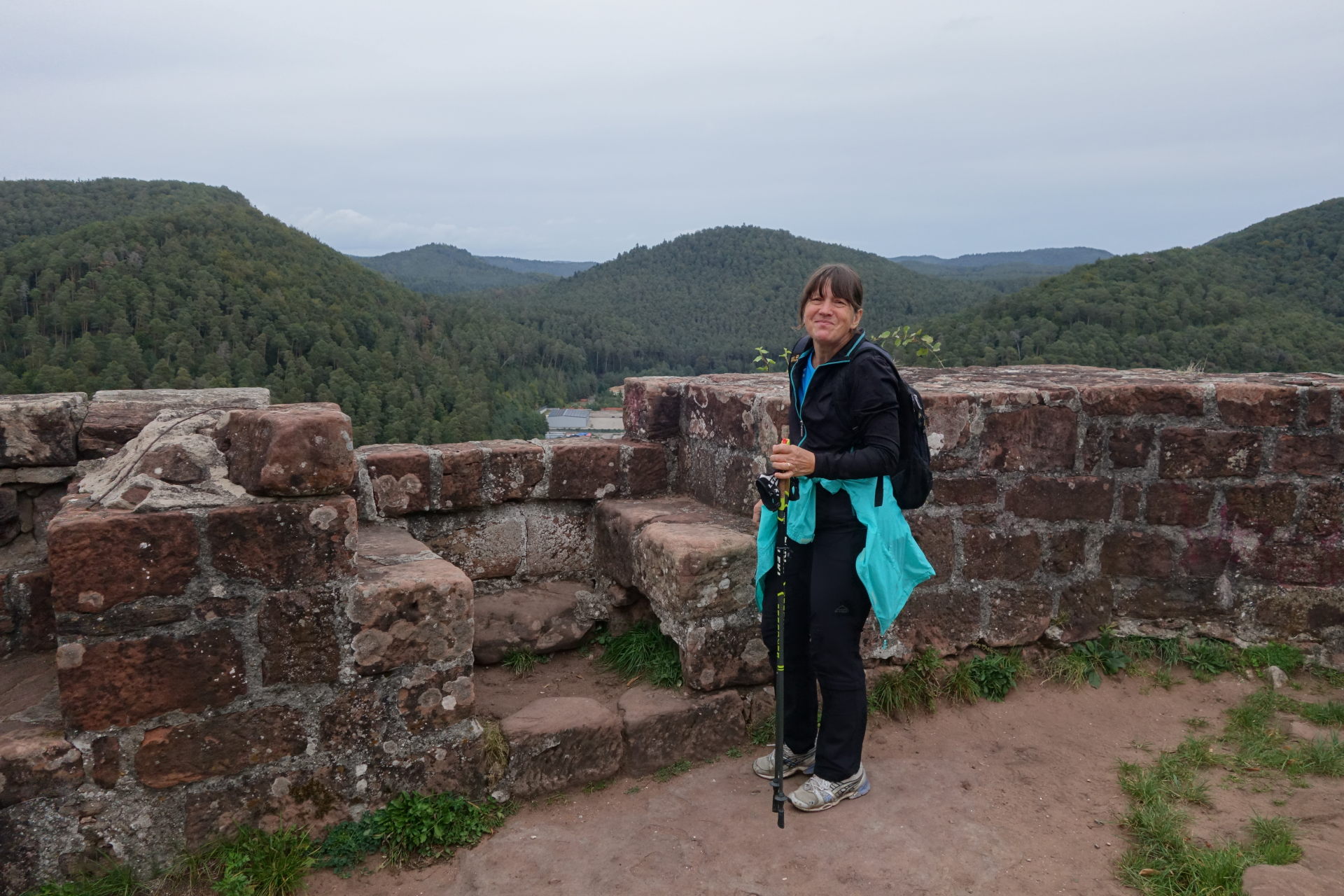 Auf der Burgruine Neudahn